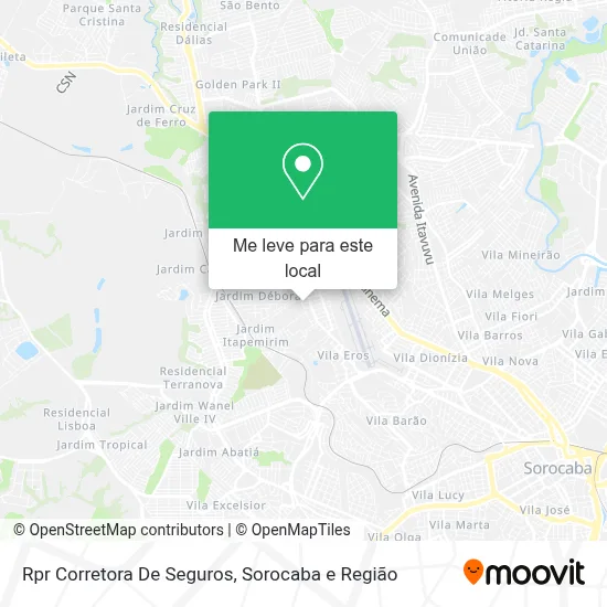 Rpr Corretora De Seguros mapa
