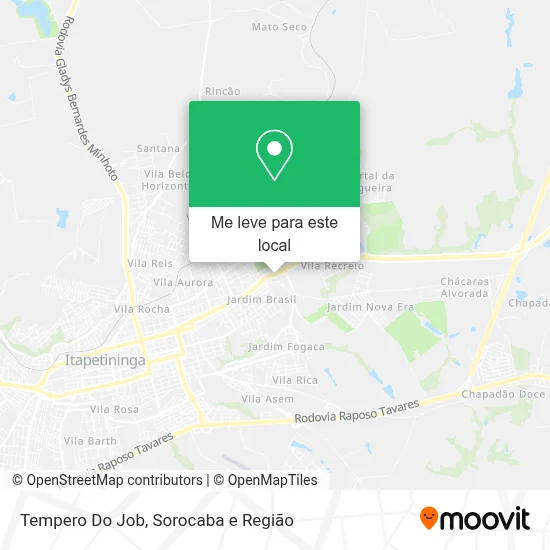 Tempero Do Job mapa