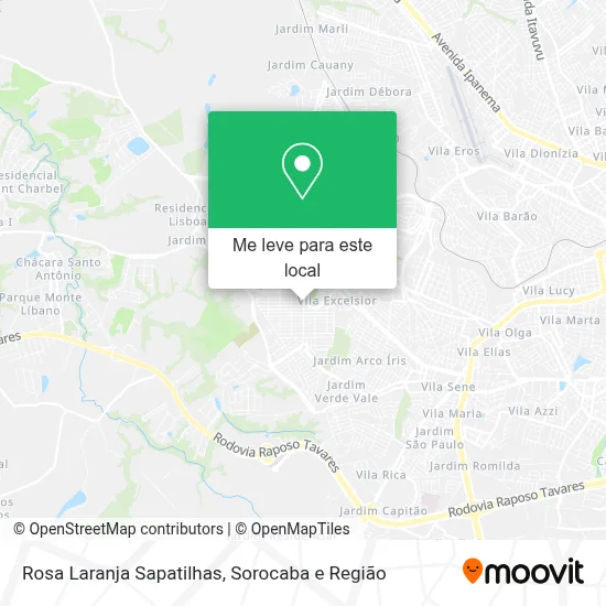 Rosa Laranja Sapatilhas mapa