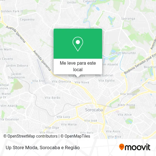Up Store Moda mapa