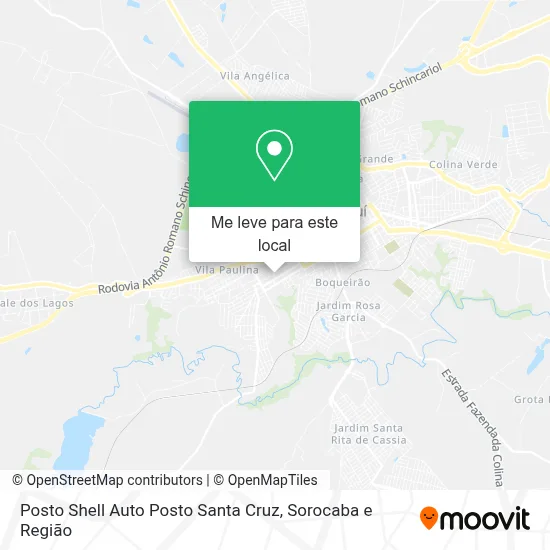 Posto Shell Auto Posto Santa Cruz mapa