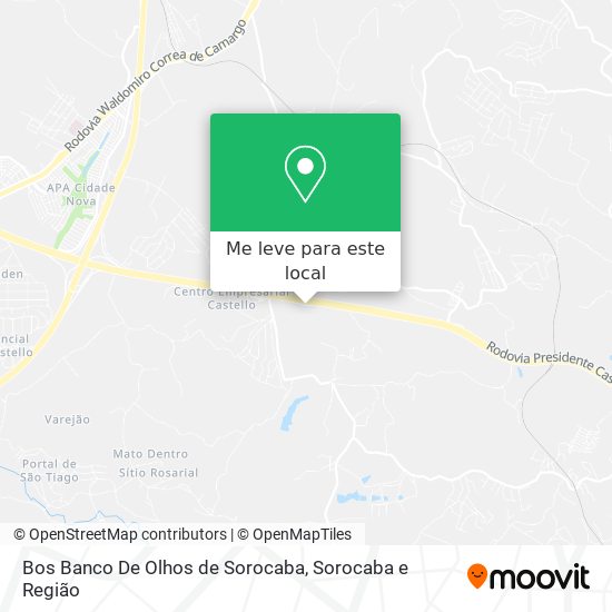 Bos Banco De Olhos de Sorocaba mapa