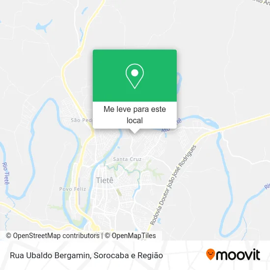 Rua Ubaldo Bergamin mapa