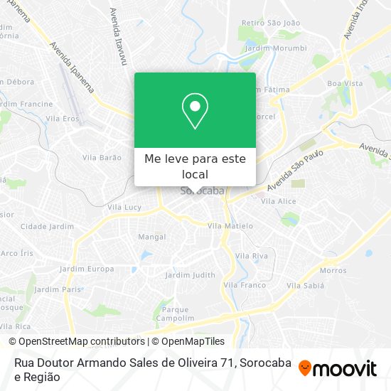 Rua Doutor Armando Sales de Oliveira 71 mapa