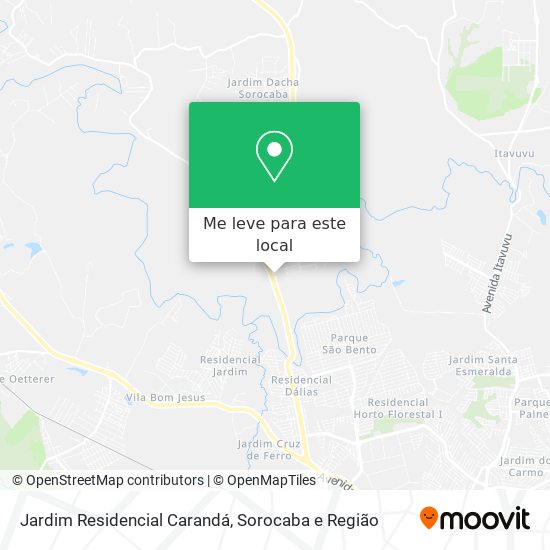 Jardim Residencial Carandá mapa