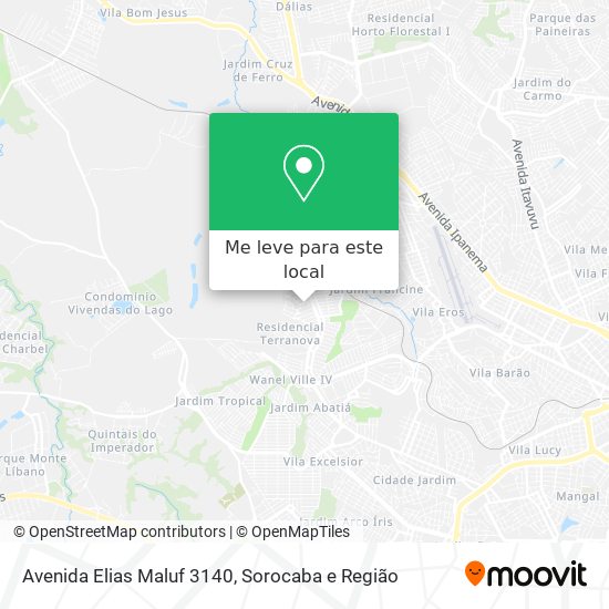 Avenida Elias Maluf 3140 mapa