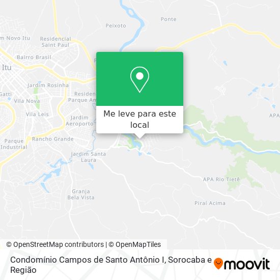 Condomínio Campos de Santo Antônio I mapa