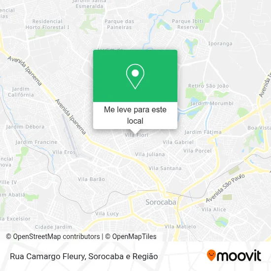 Rua Camargo Fleury mapa