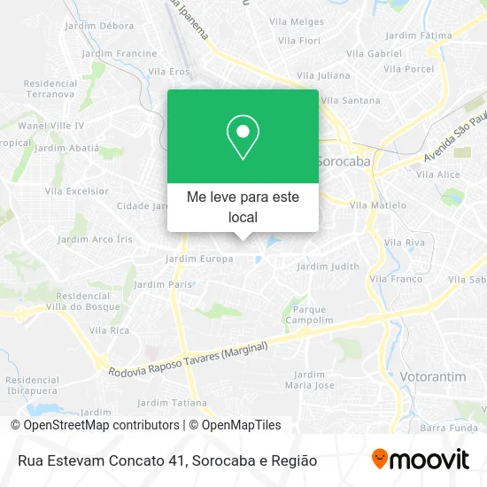 Rua Estevam Concato 41 mapa