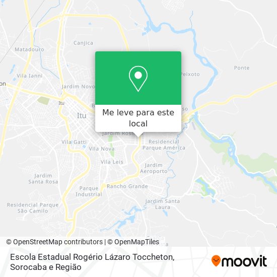 Escola Estadual Rogério Lázaro Toccheton mapa