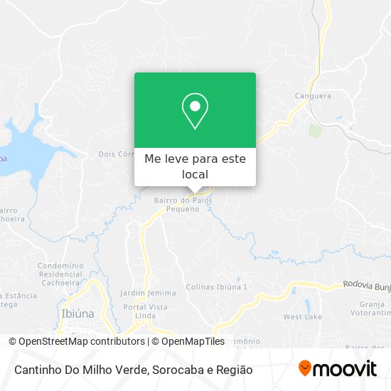 Cantinho Do Milho Verde mapa