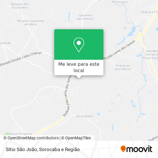 Sítio São João mapa