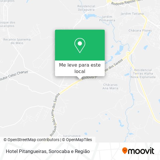 Hotel Pitangueiras mapa