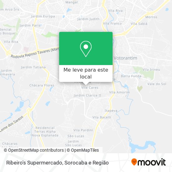 Ribeiro's Supermercado mapa