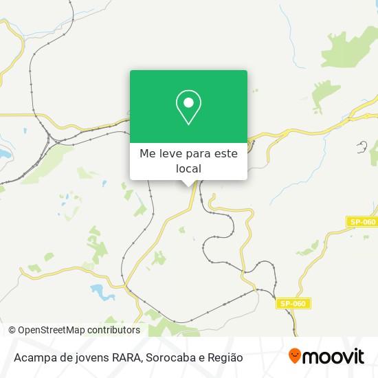 Acampa de jovens RARA mapa