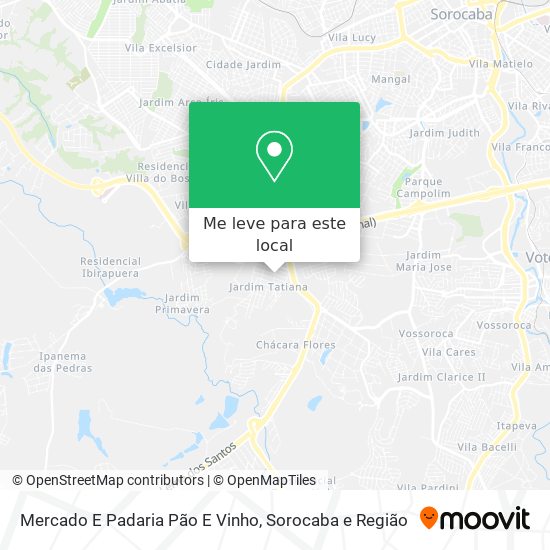 Mercado E Padaria Pão E Vinho mapa