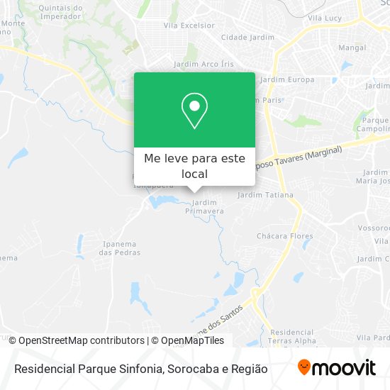 Residencial Parque Sinfonia mapa