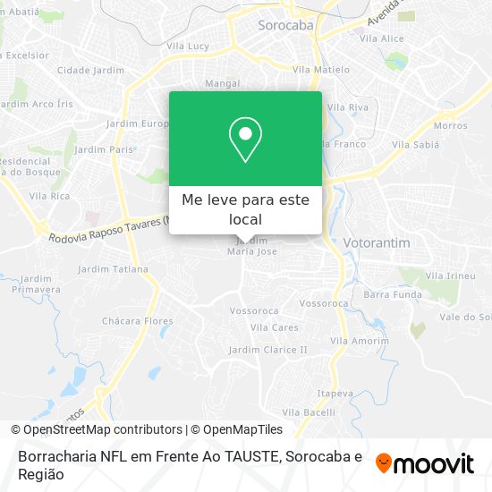 Borracharia NFL em Frente Ao TAUSTE mapa