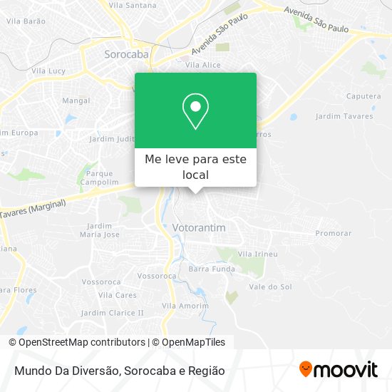 Mundo Da Diversão mapa