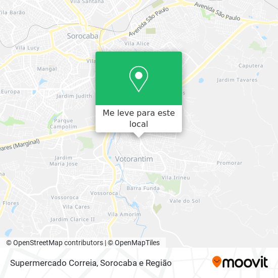 Supermercado Correia mapa