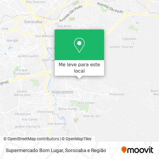 Supermercado Bom Lugar mapa