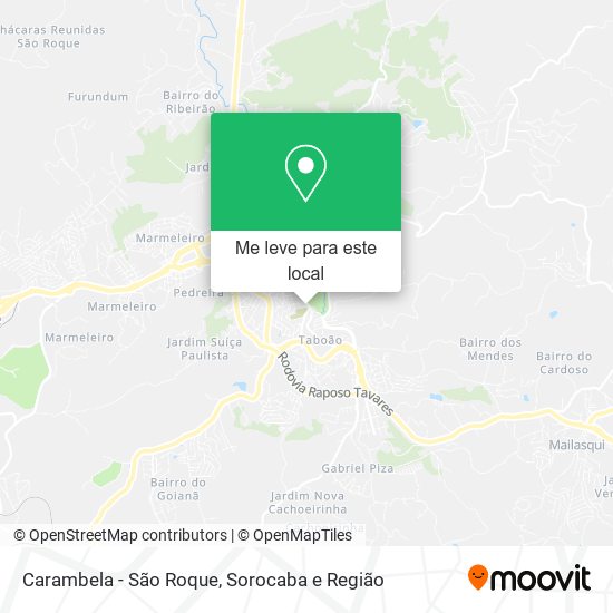 Carambela - São Roque mapa