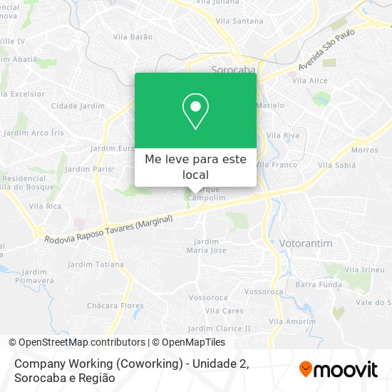 Company Working (Coworking) - Unidade 2 mapa