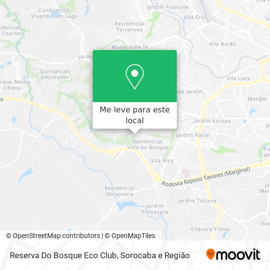 Reserva Do Bosque Eco Club mapa