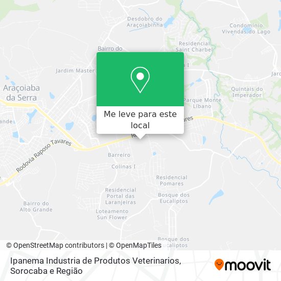 Ipanema Industria de Produtos Veterinarios mapa