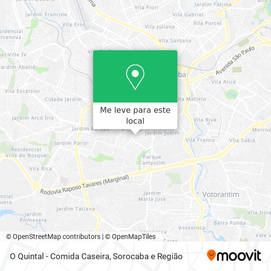 O Quintal - Comida Caseira mapa