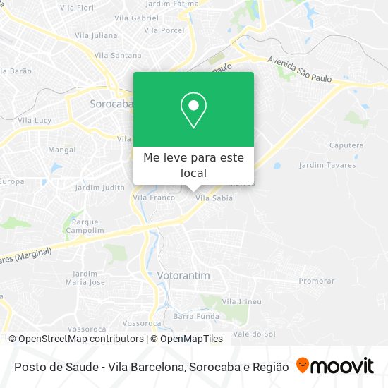 Posto de Saude - Vila Barcelona mapa