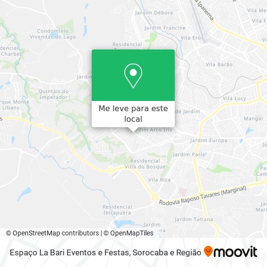 Espaço La Bari Eventos e Festas mapa