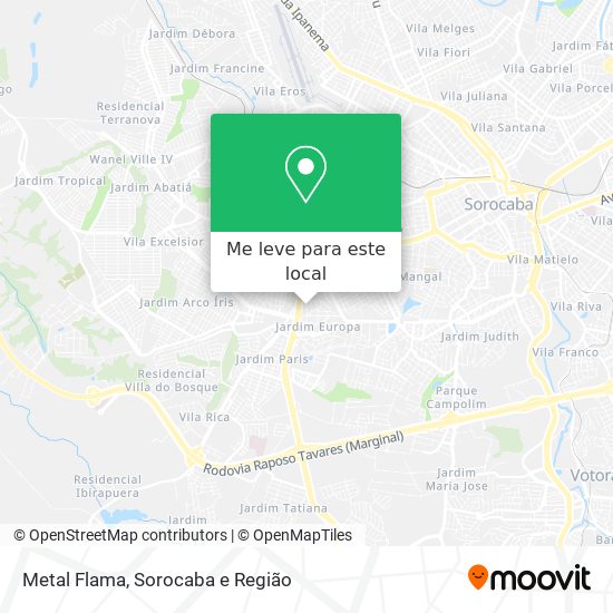 Metal Flama mapa