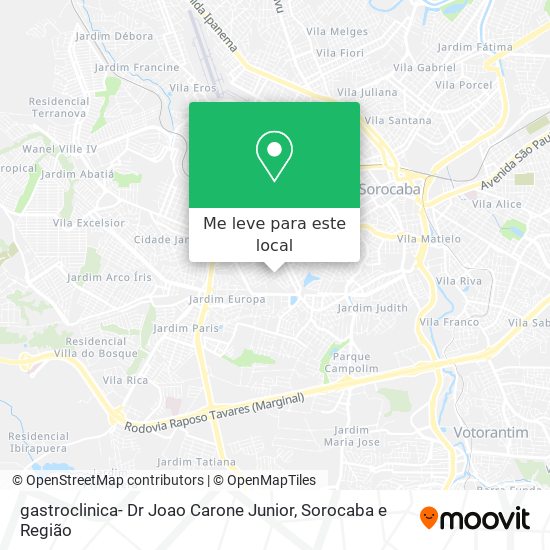 gastroclinica- Dr Joao Carone Junior mapa