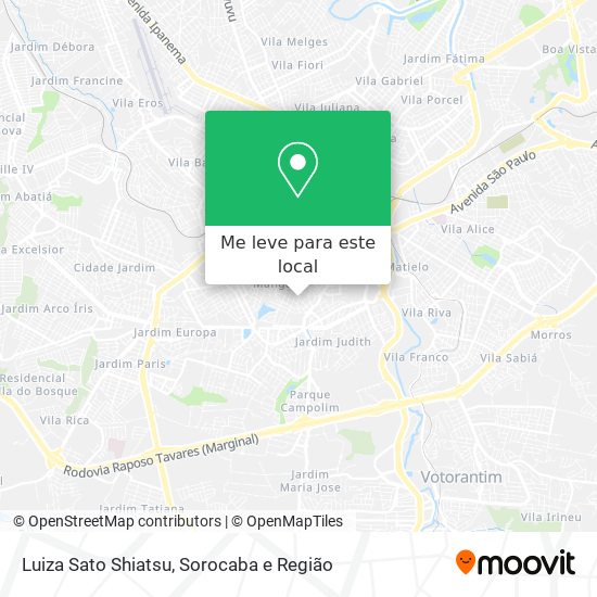Luiza Sato Shiatsu mapa
