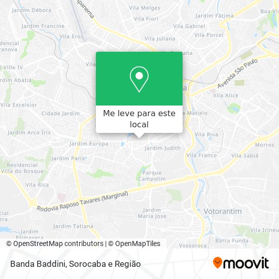 Banda Baddini mapa