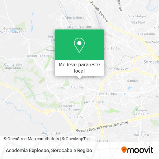 Academia Explosao mapa