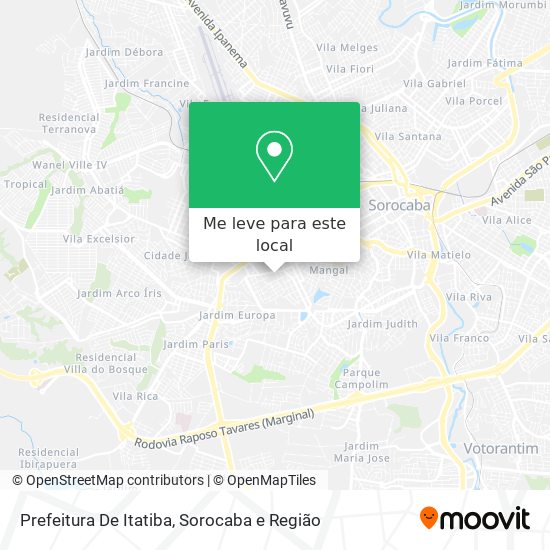 Prefeitura De Itatiba mapa