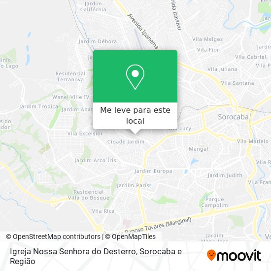 Igreja Nossa Senhora do Desterro mapa