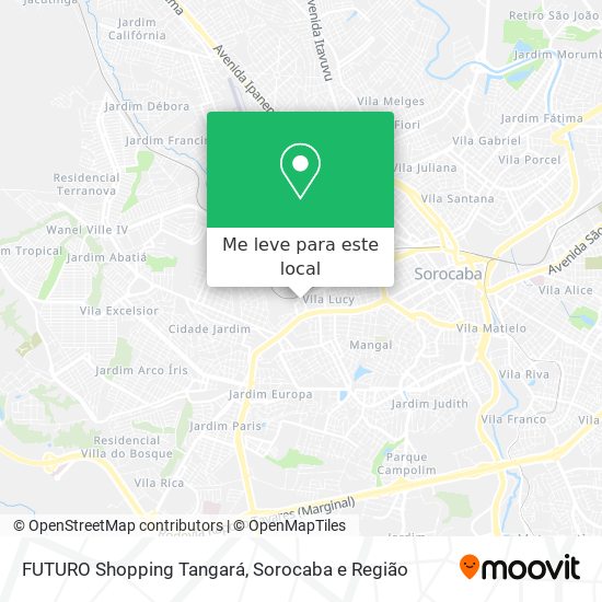 FUTURO Shopping Tangará mapa