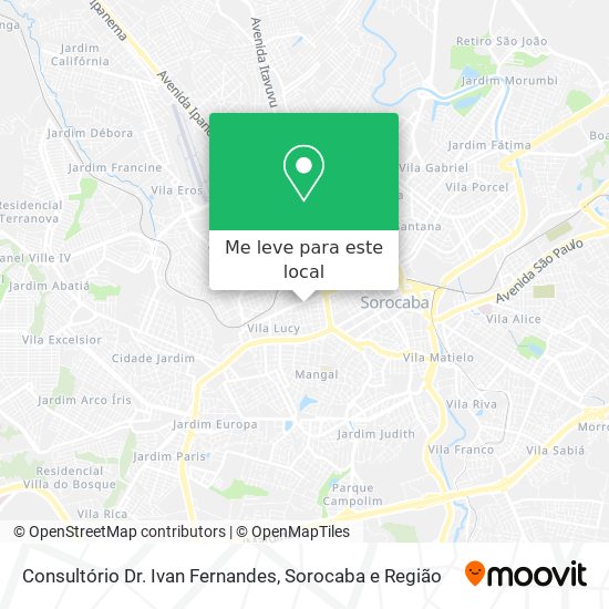 Consultório Dr. Ivan Fernandes mapa