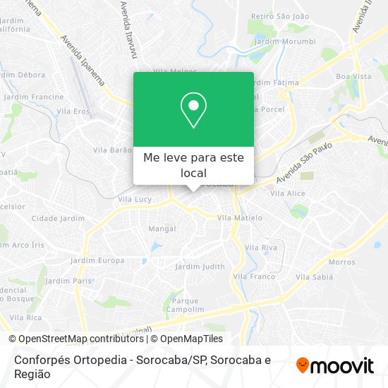 Conforpés Ortopedia - Sorocaba / SP mapa