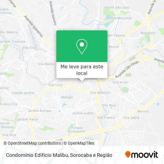 Condomínio Edifício Malibu mapa