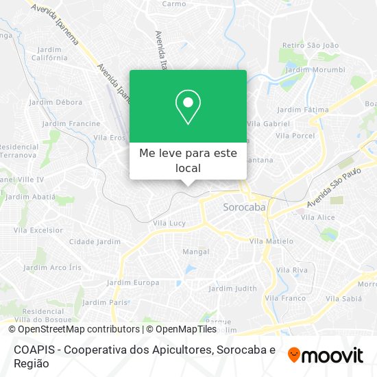 COAPIS - Cooperativa dos Apicultores mapa