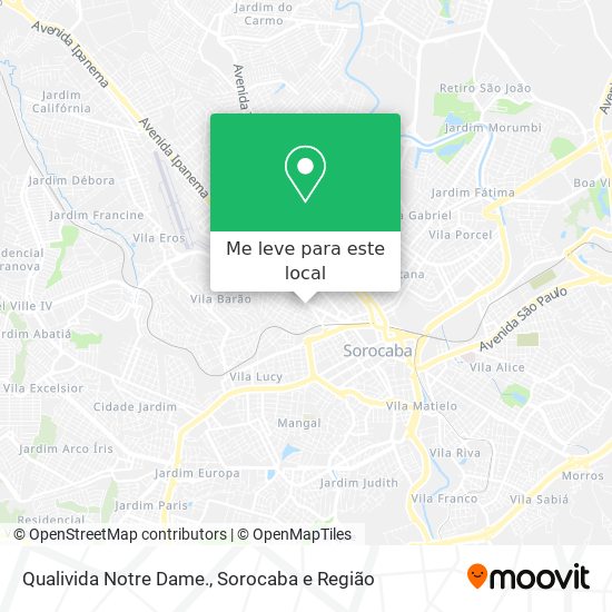 Qualivida Notre Dame. mapa