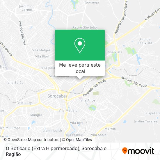 O Boticário (Extra Hipermercado) mapa