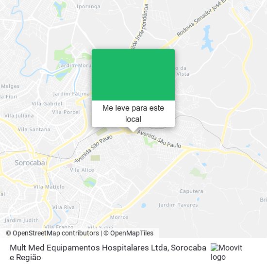 Mult Med Equipamentos Hospitalares Ltda mapa