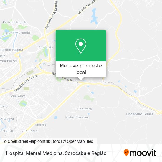 Hospital Mental Medicina mapa