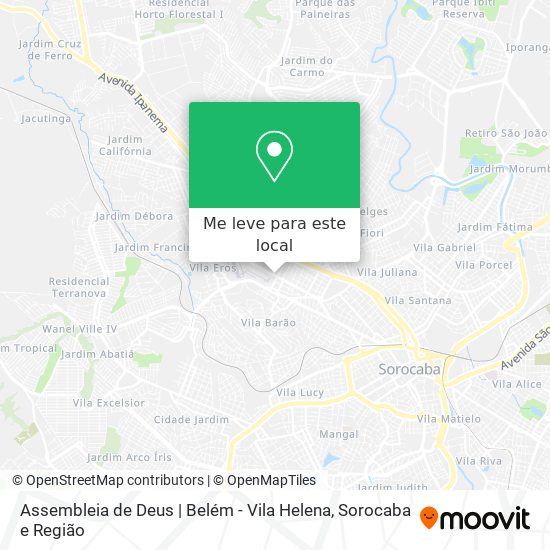 Assembleia de Deus | Belém - Vila Helena mapa