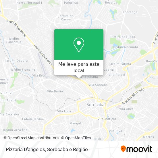 Pizzaria D'angelos mapa